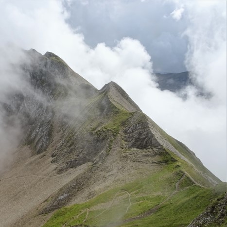 Wetterwechselspiel auf dem Gipfel