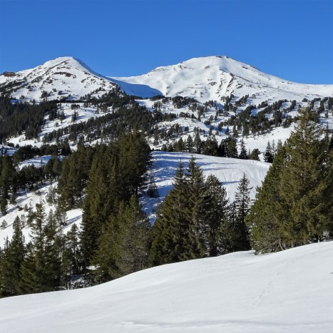 Blick zurück zum Gipfel des Fürstein