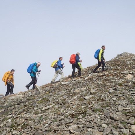 Auf dem Weg zur Rotondo-Hütte