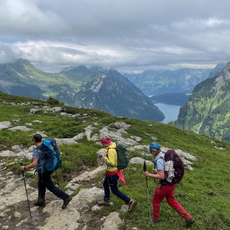 Auf dem Weg ans Ziel am Klöntalersee