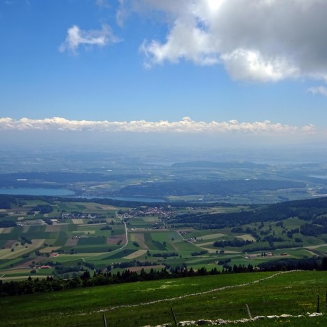 Aussicht vom Chasseral Richtung Mittelland