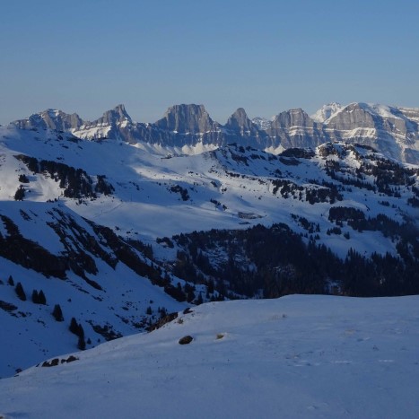 Abendstimmung auf der Spitzmeilenhütte