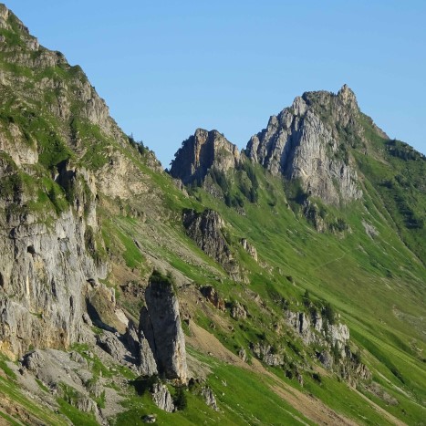 Start bei Sonne auf der Musenalp