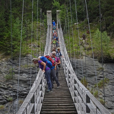Hängetreppe in der Via Mala
