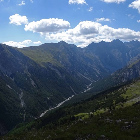 Blick ins das lange Val Cluozza
