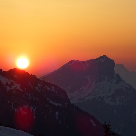 Abendstimmung auf der Lidernenhütte