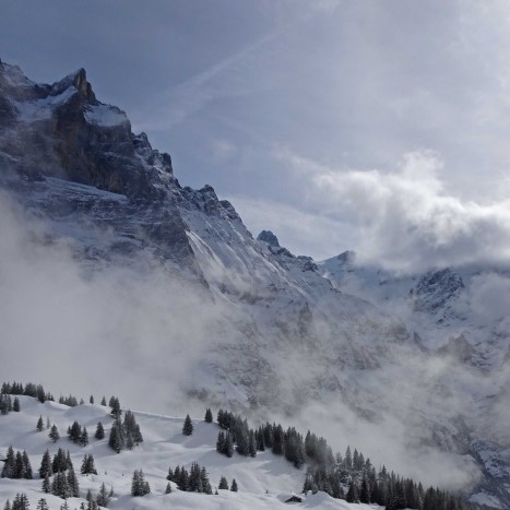 Auf dem langen Weg über die Grosse Scheidegg