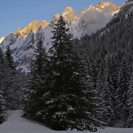 Die Engelhörner im Abendlicht