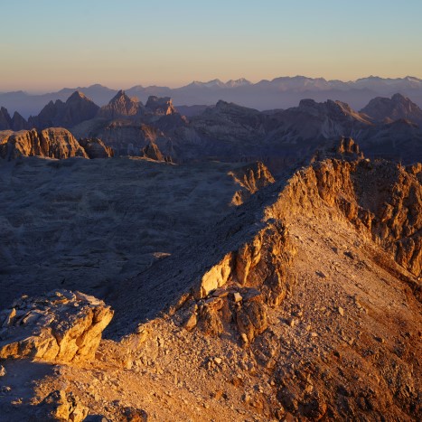 Morgenstimmung auf dem Piz Boé