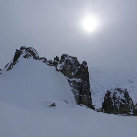Mystische Stimmung auf dem Weg zum Piz Cavradi