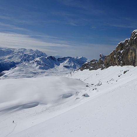 Blick Richtung Melchsee-Frutt und Berner Oberland