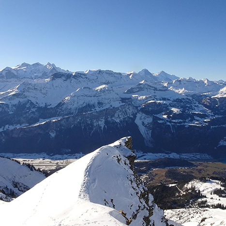 Blick Richtung Berner Oberland