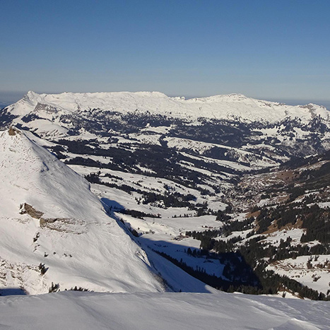 Blick Richtung Sörenberg und Schrattenfluh