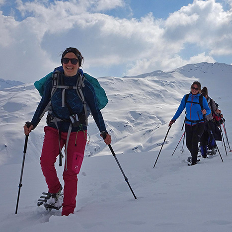 Im Aufstieg zum Schafberg