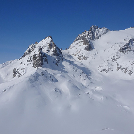 Blick Richtung Bielenhörner und Tiefengletscher